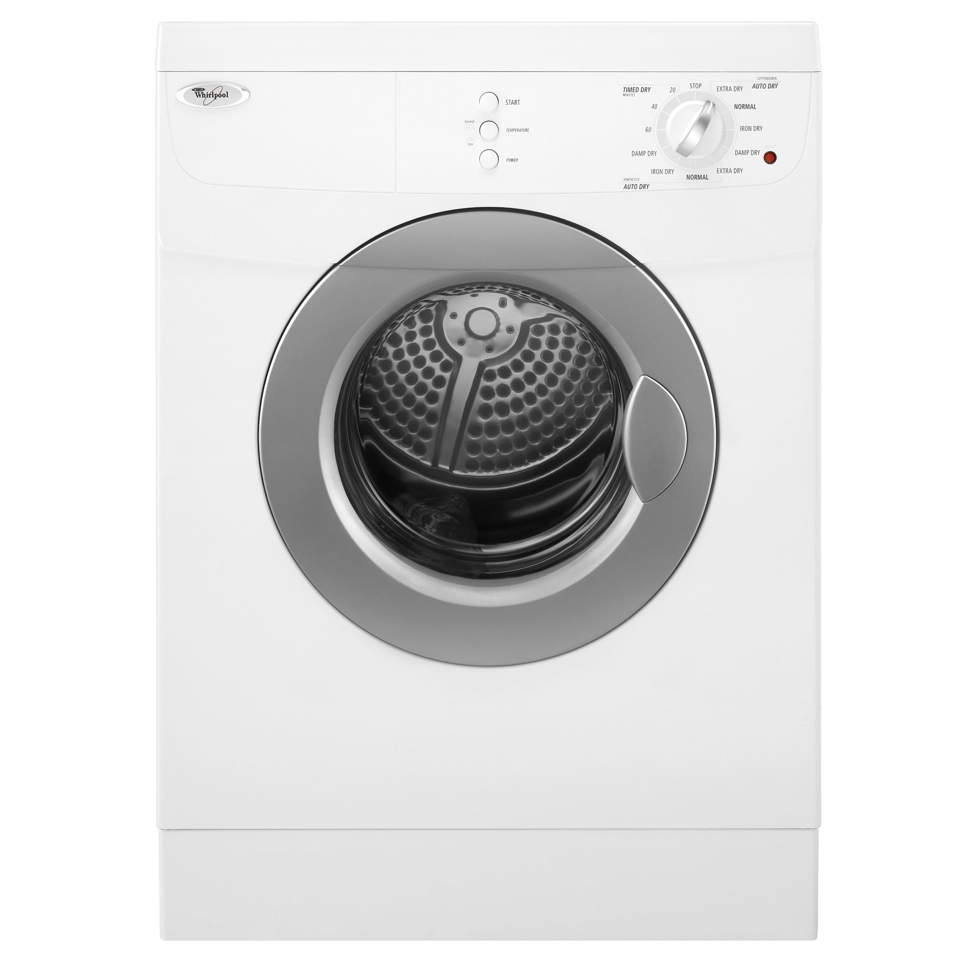 Whirlpool 3.8 cu. ft. Electric Compact Dryer White Less than 4 cu. ft.