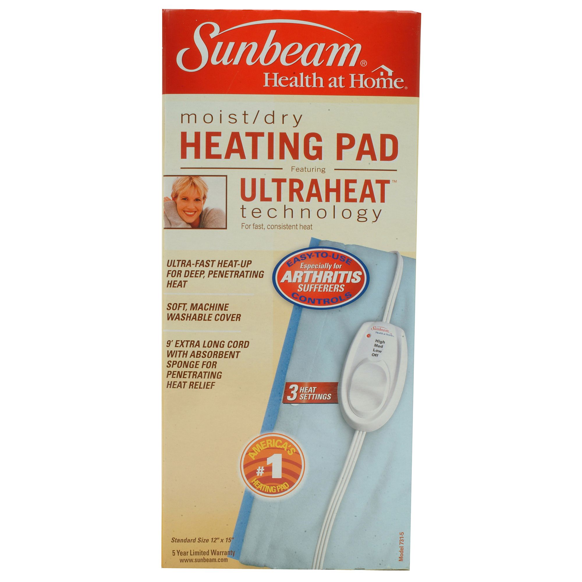 Sunbeam UltraHeat Heating Pad Model 731 Shop Your Way Online