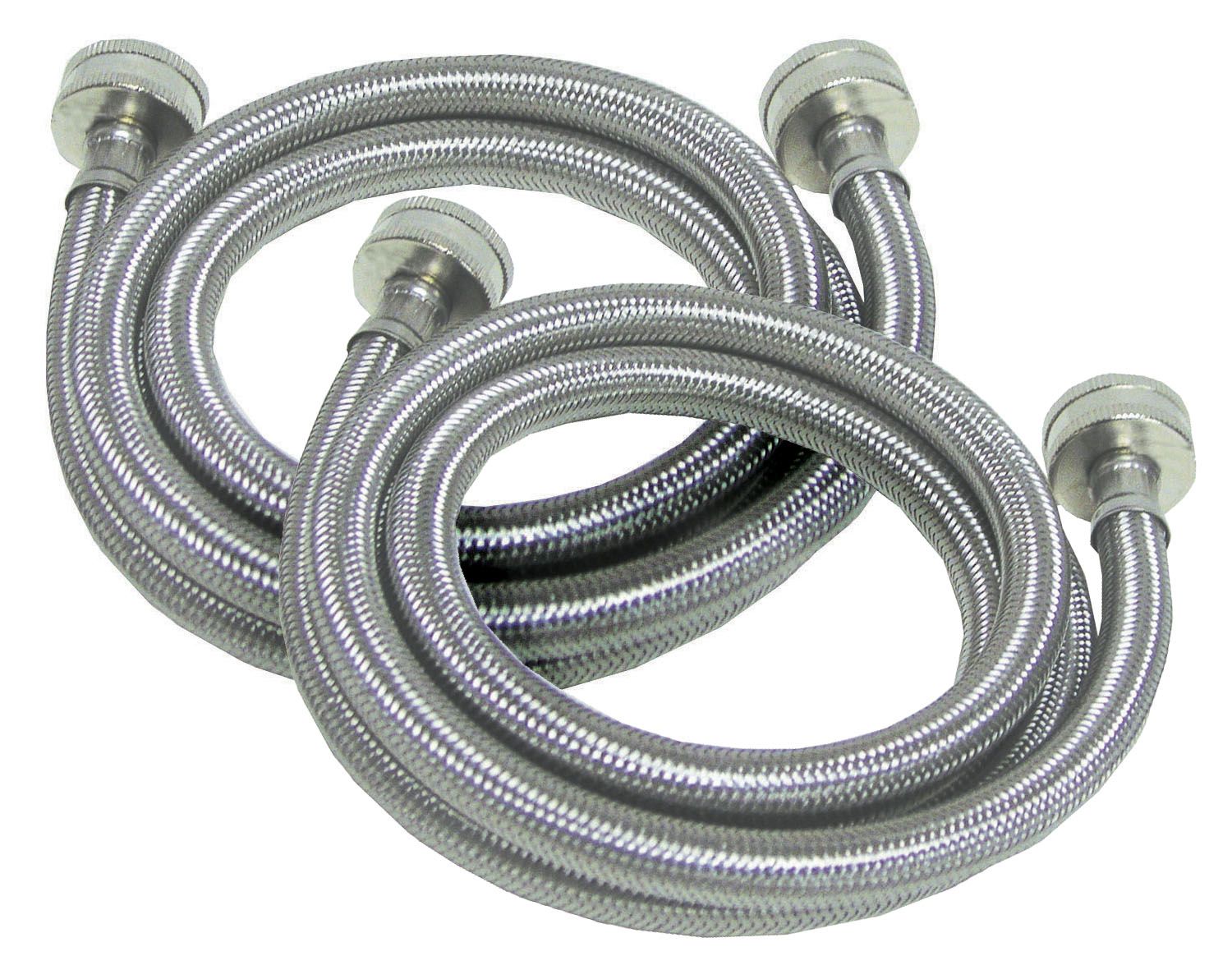 Watts Industries Stainless-Steel Washing Machine Hose 2 Pack