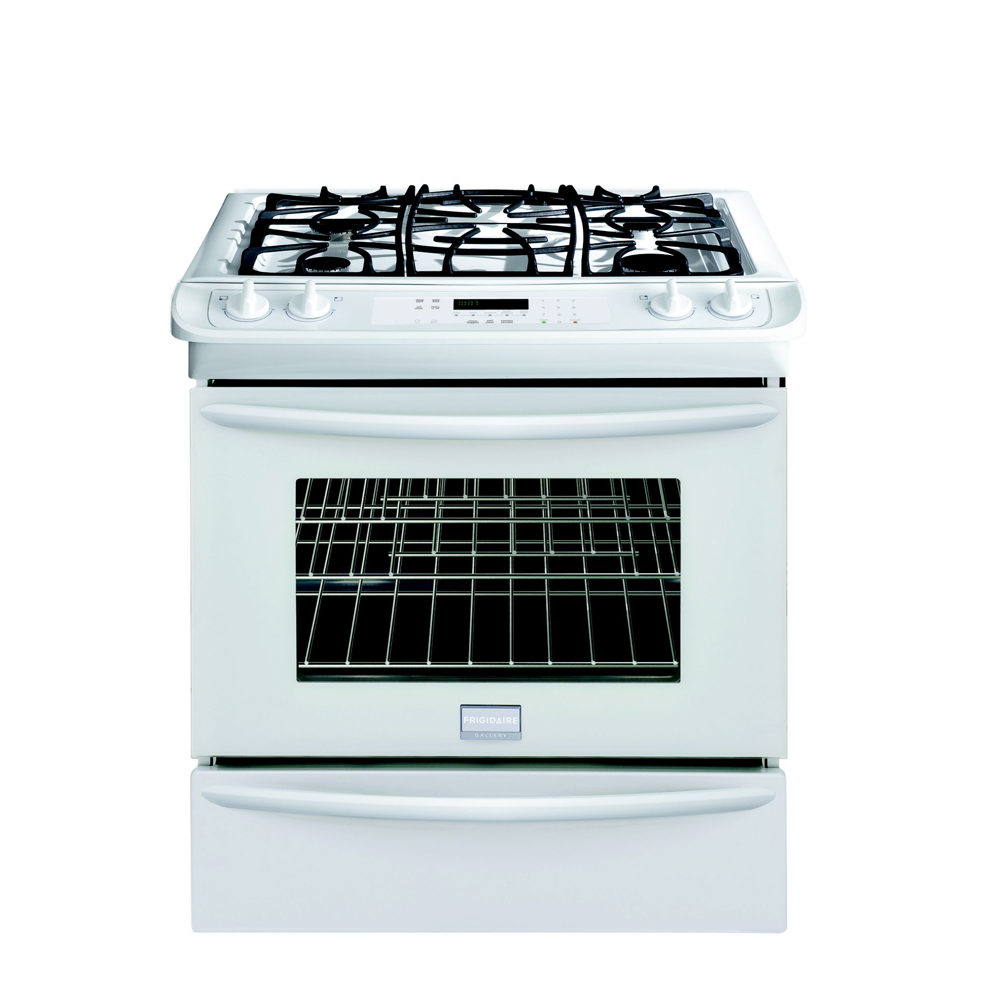 Frigidaire FGGS3045KW Gallery 30" Slide In Gas Range in White
