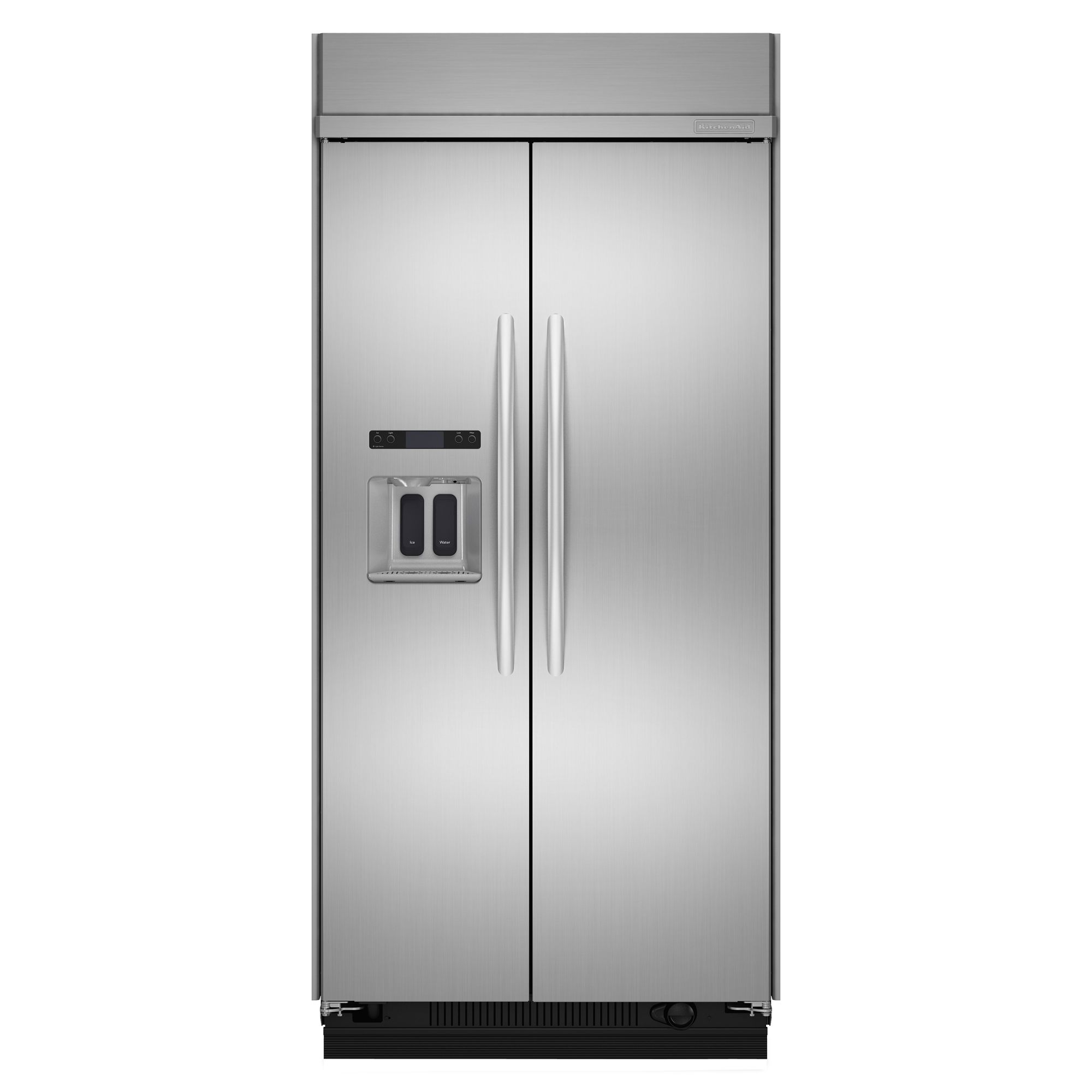 KitchenAid 25.3 cu. ft. Built-In Side-by-Side Refrigerator - Stainless Steel