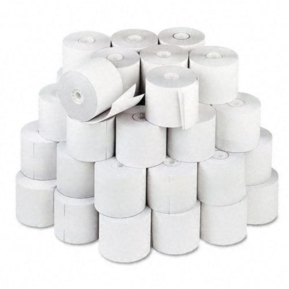 PM Company PMC08801 Recycled Two-Ply Calculator Receipt Paper Rolls