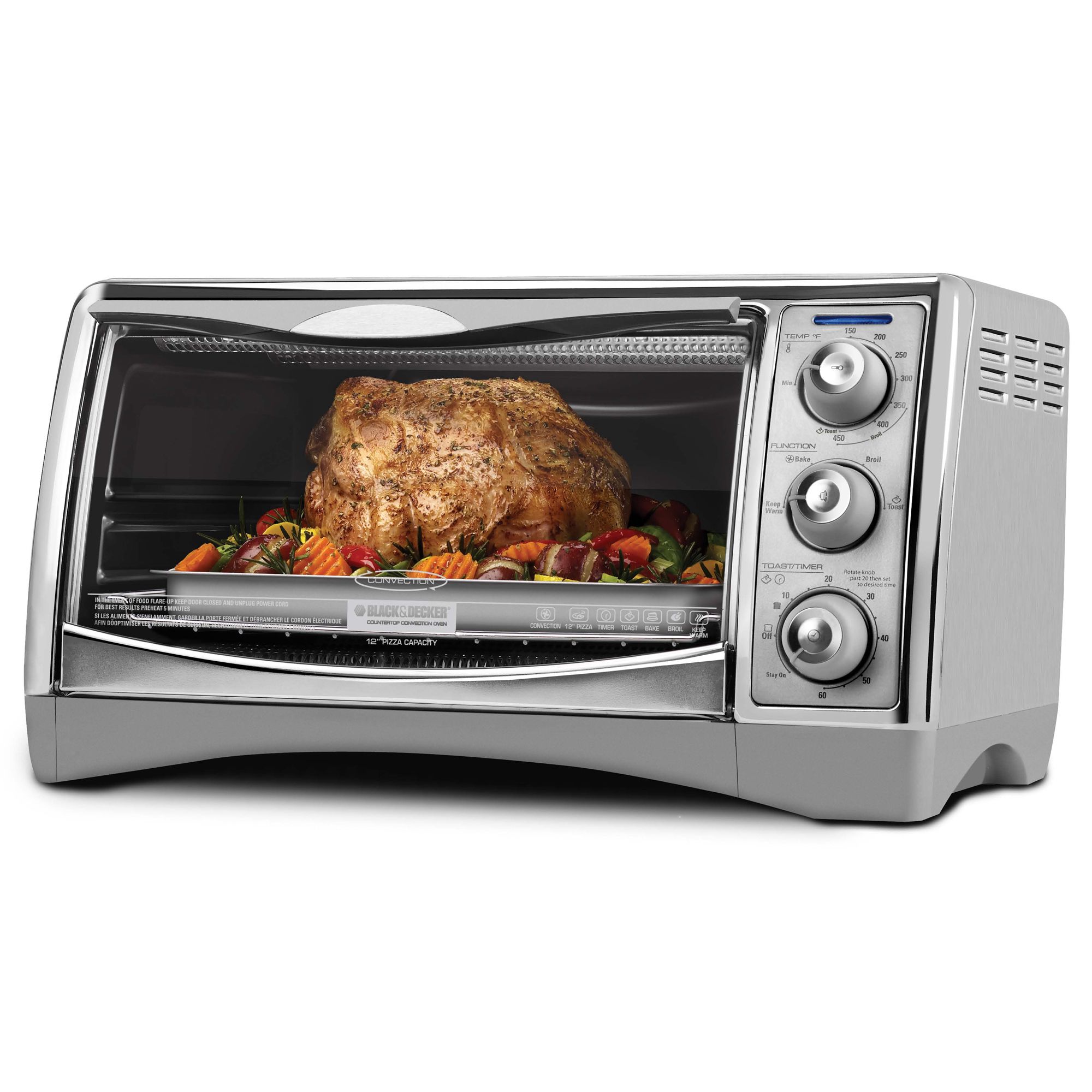 BLACK+DECKER Perfect Broil 6-Slice Convection Toaster Oven ...