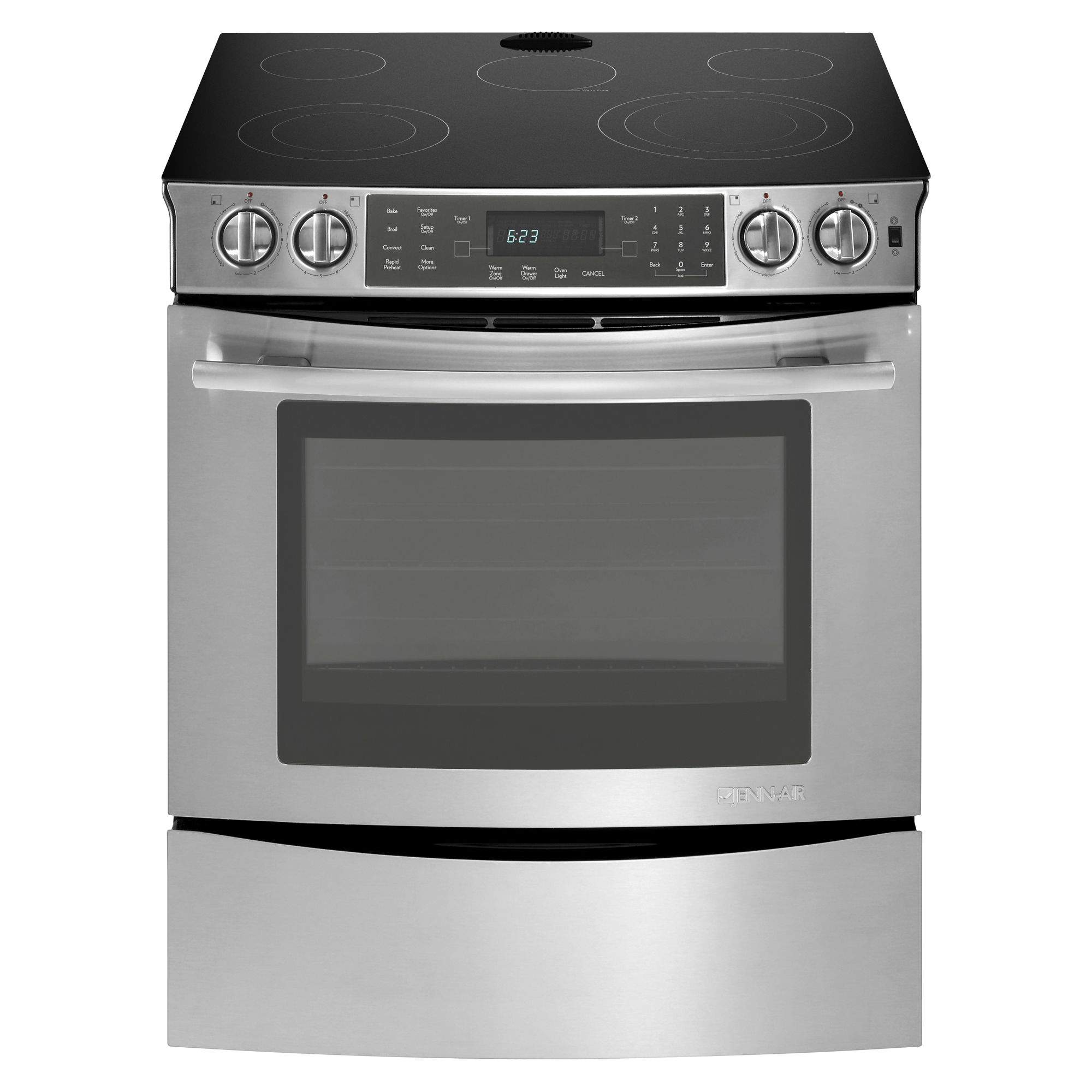 Jennair 30″ Slidein Electric Range W/ Convection Jes8850ca Kando