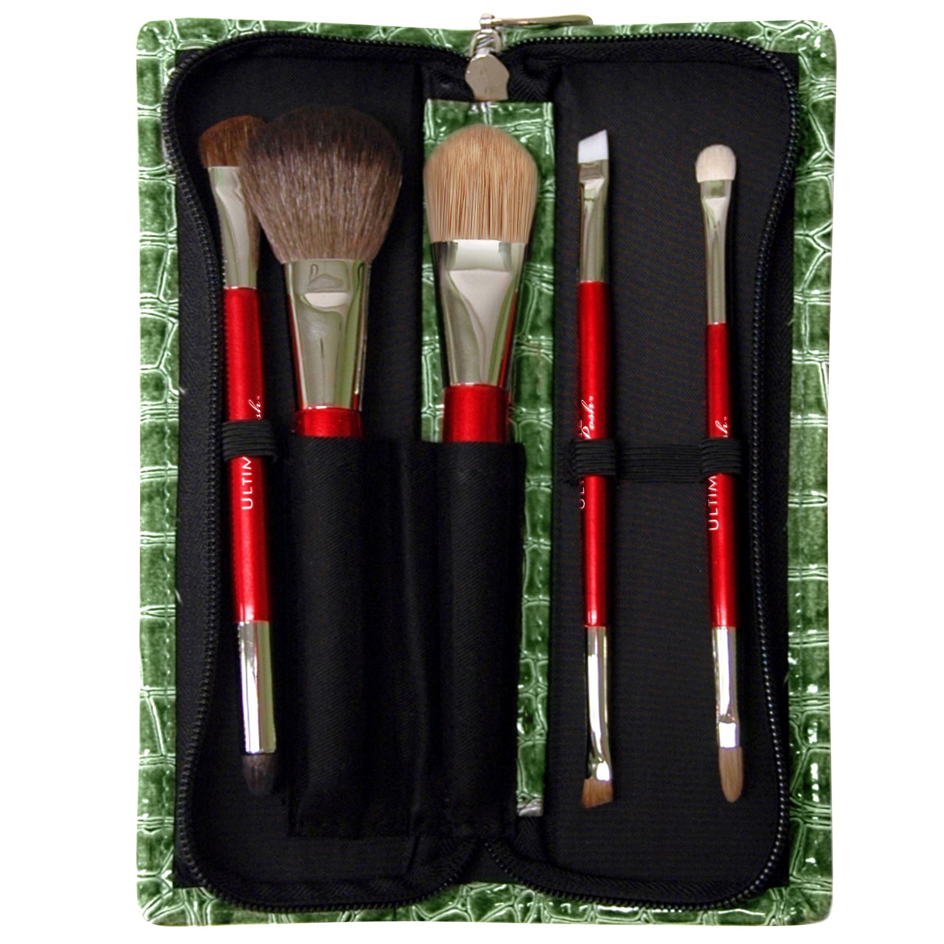 Posh 5 pc. Mini Brush Kit Zip Purse - Croc - Assorted Colors at Sears.com