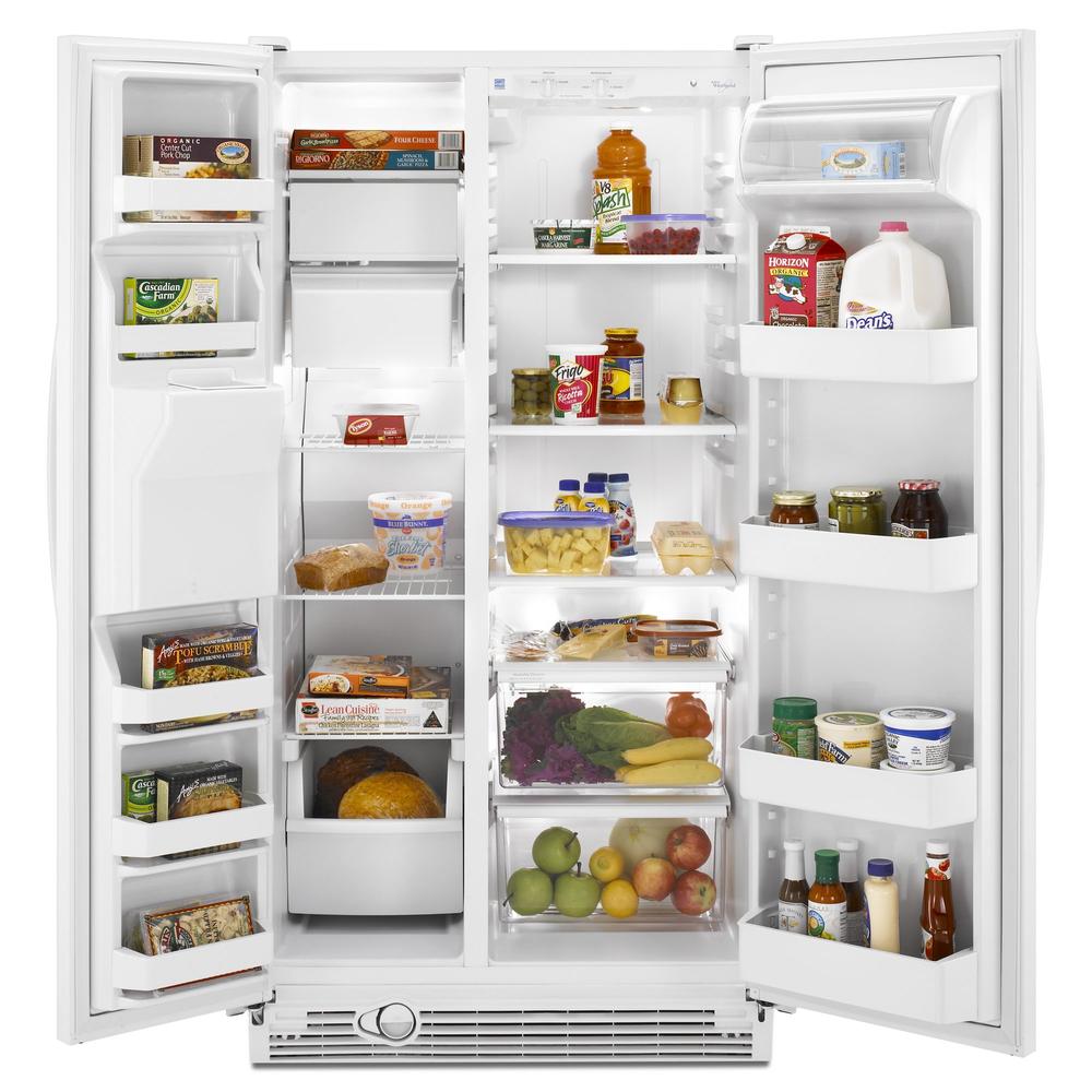 25.1 cu. ft. Side-By-Side Refrigerator - White