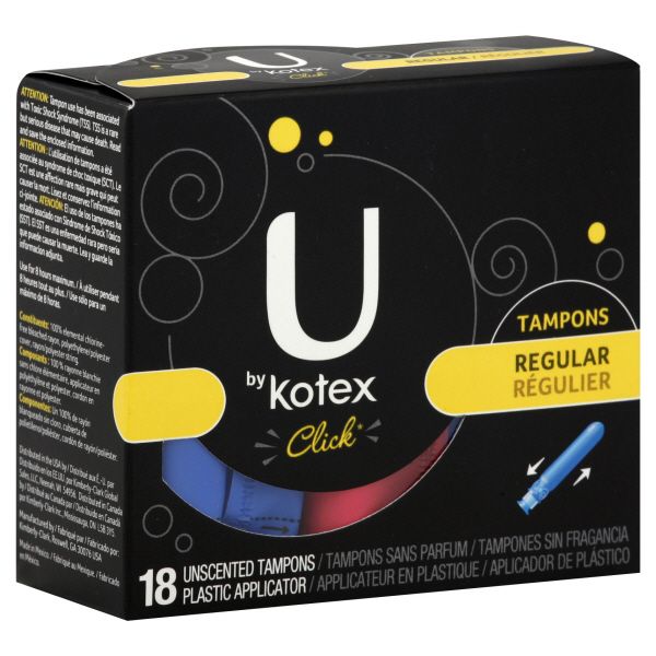 Kotex Super Plus Unscented Tampons 18 CT BOX Health & Wellness