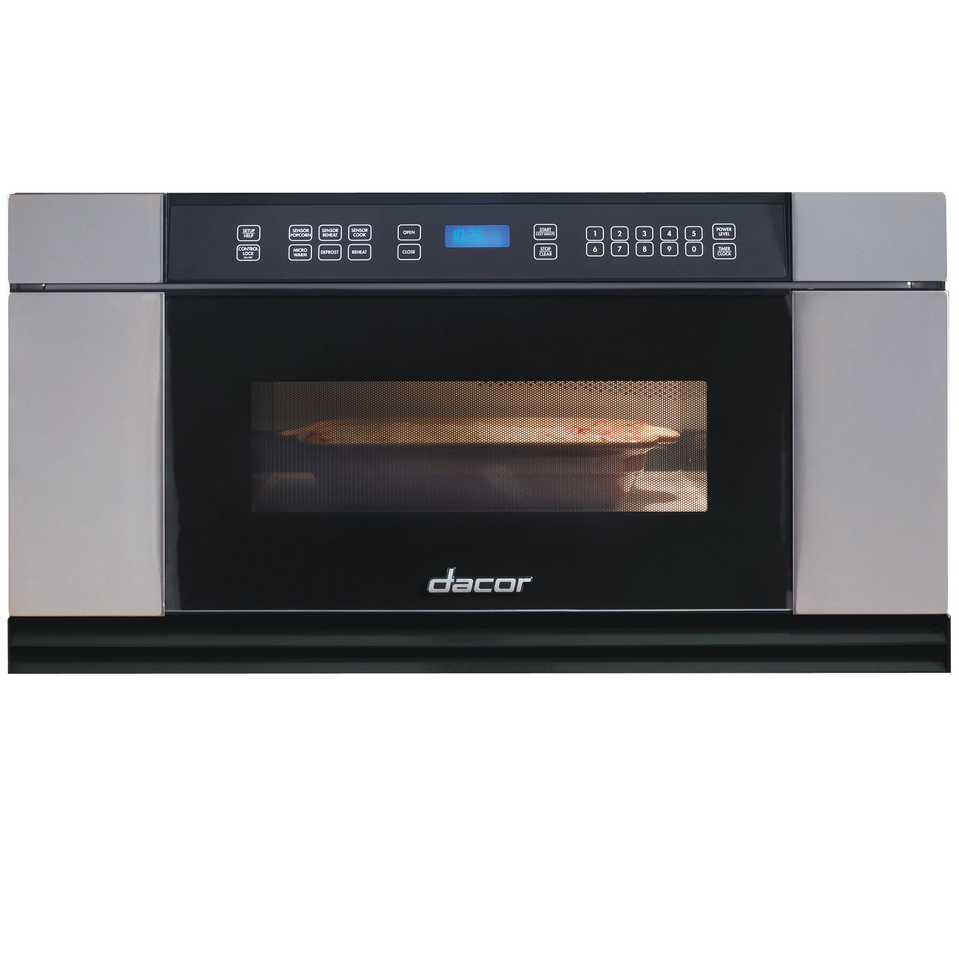 Dacor Discovery&reg; 1.0 cu. ft. Microwave in-a-Drawer&trade; Microwave Drawer -Black w/ Stainless Steel Trim at Sears.com