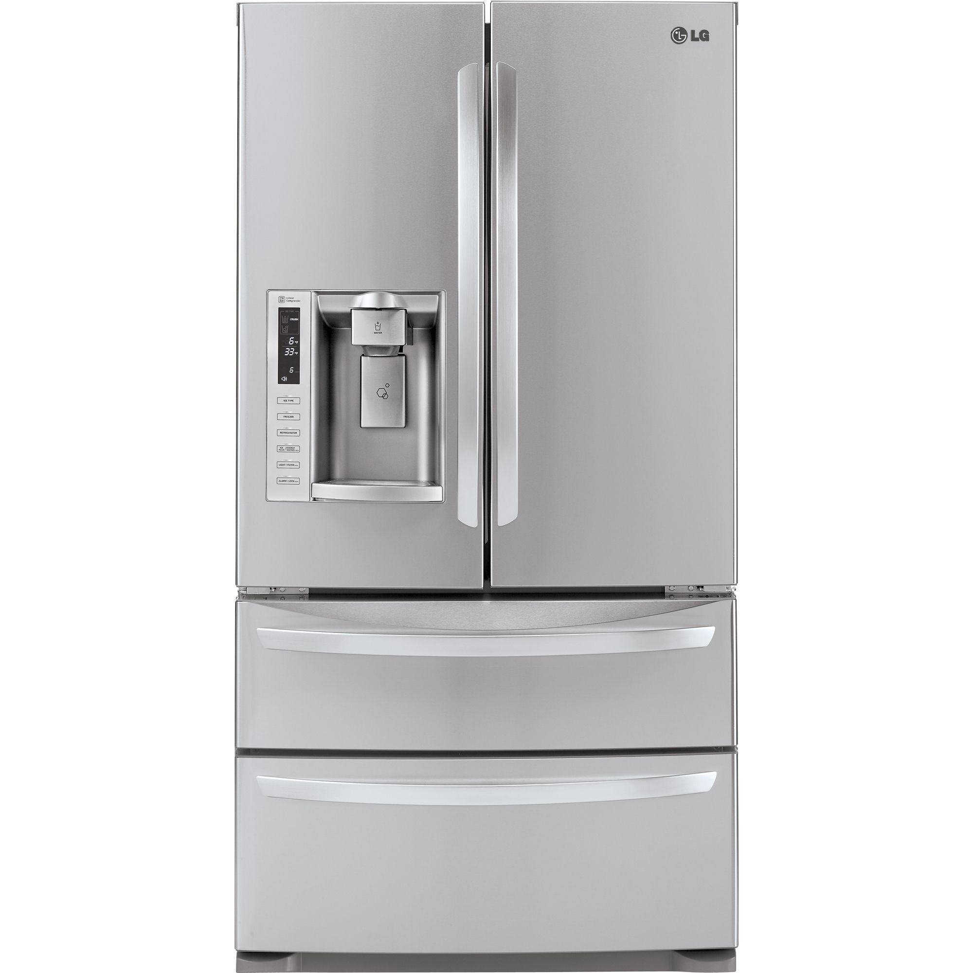 LG 27.5 cu. ft.  French Door Bottom-Freezer Refrigerator at mygofer.com