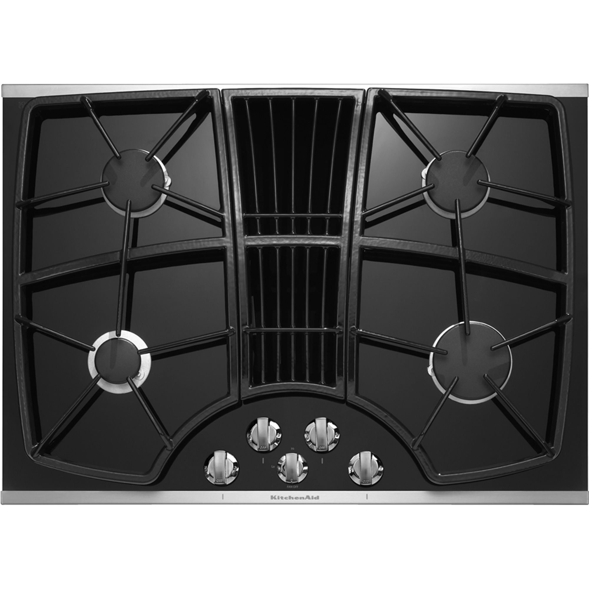 KitchenAid KGCD807XSS 30" 4Burner Downdraft Cooktop Stainless