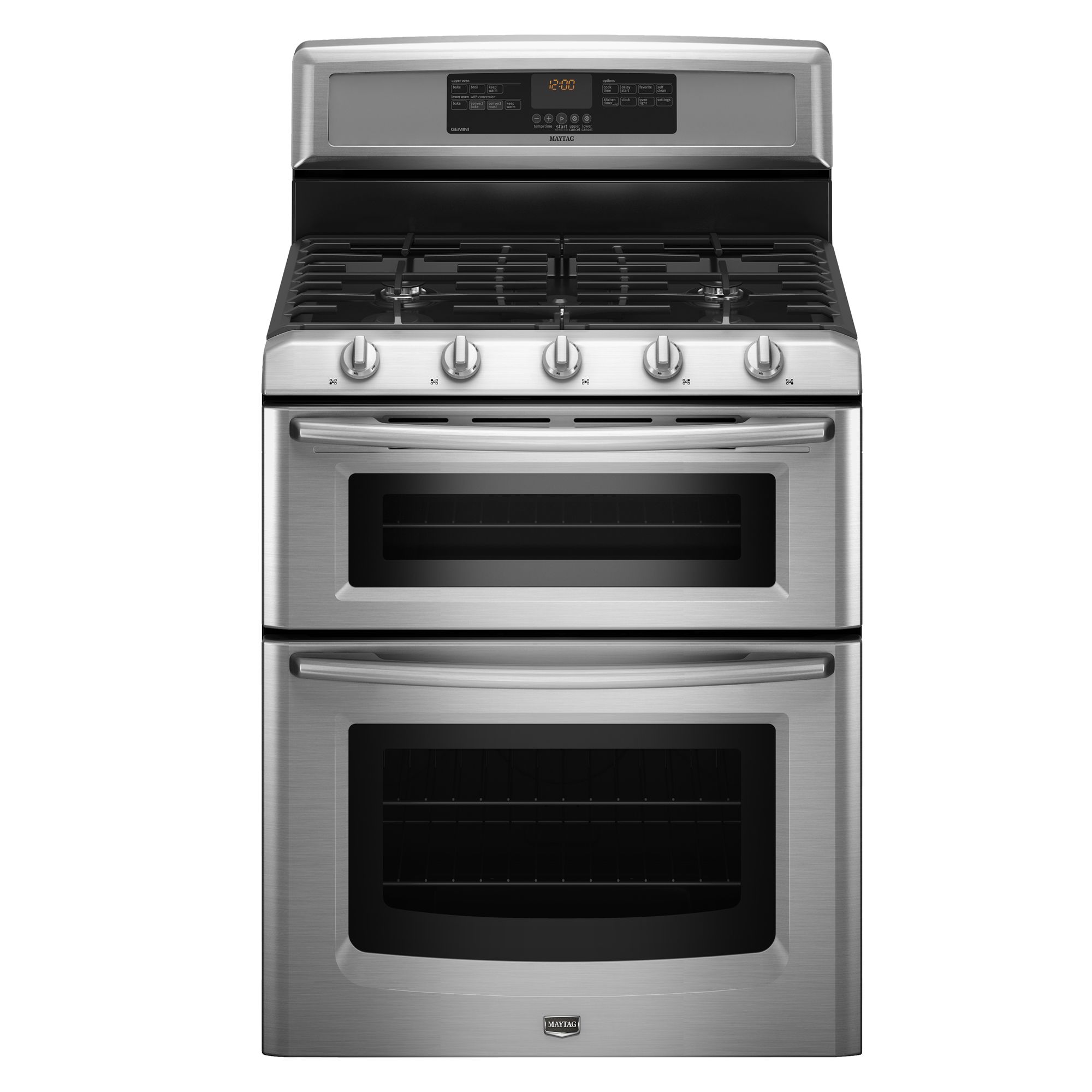 Maytag MGT8775XS 6 cu. ft. Double-Oven Gas Range - Stainless Steel Stainless Steel Double Oven Gas Range