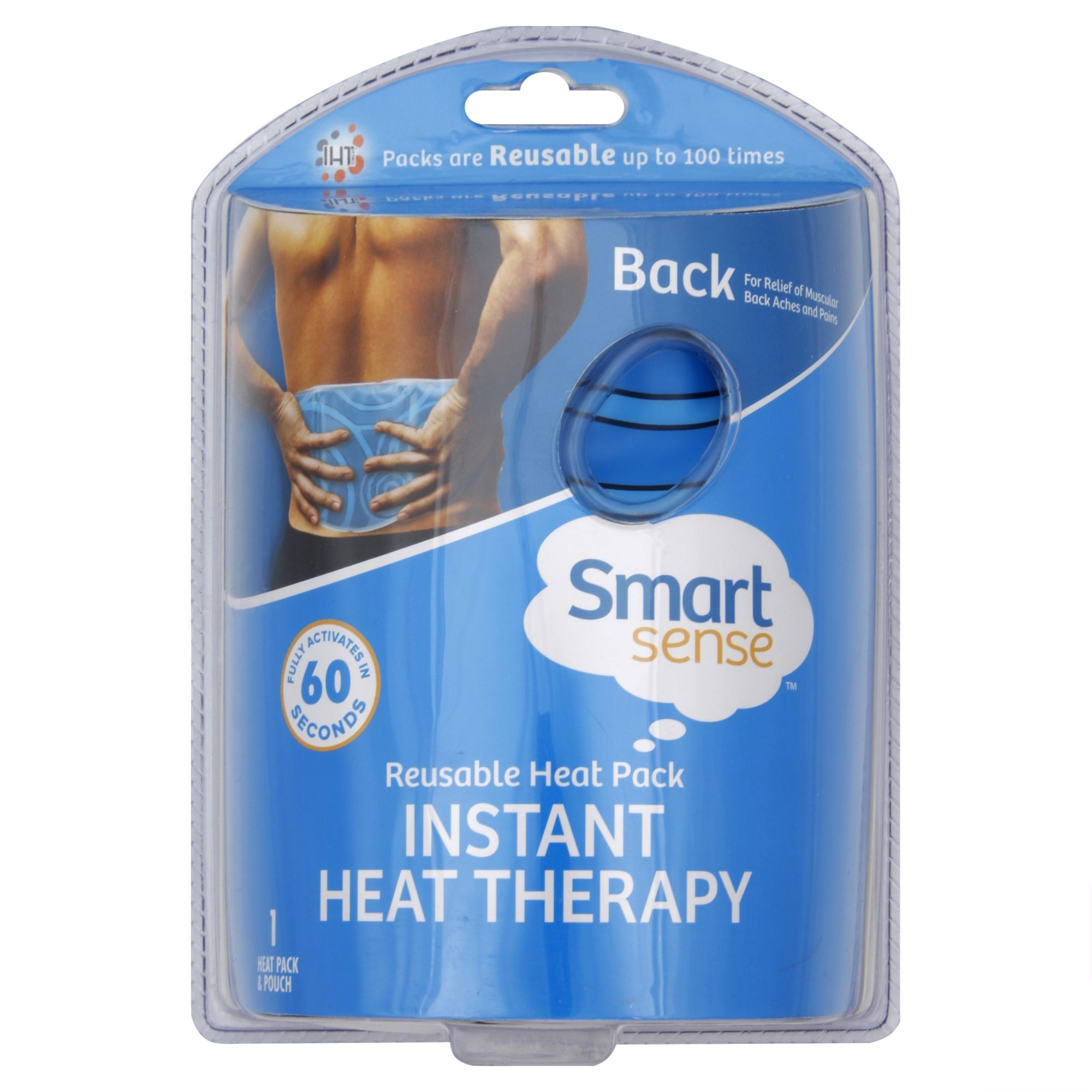 Smart Sense Heat Pack & Pouch, Back, Reusable 1 pack at mygofer.com