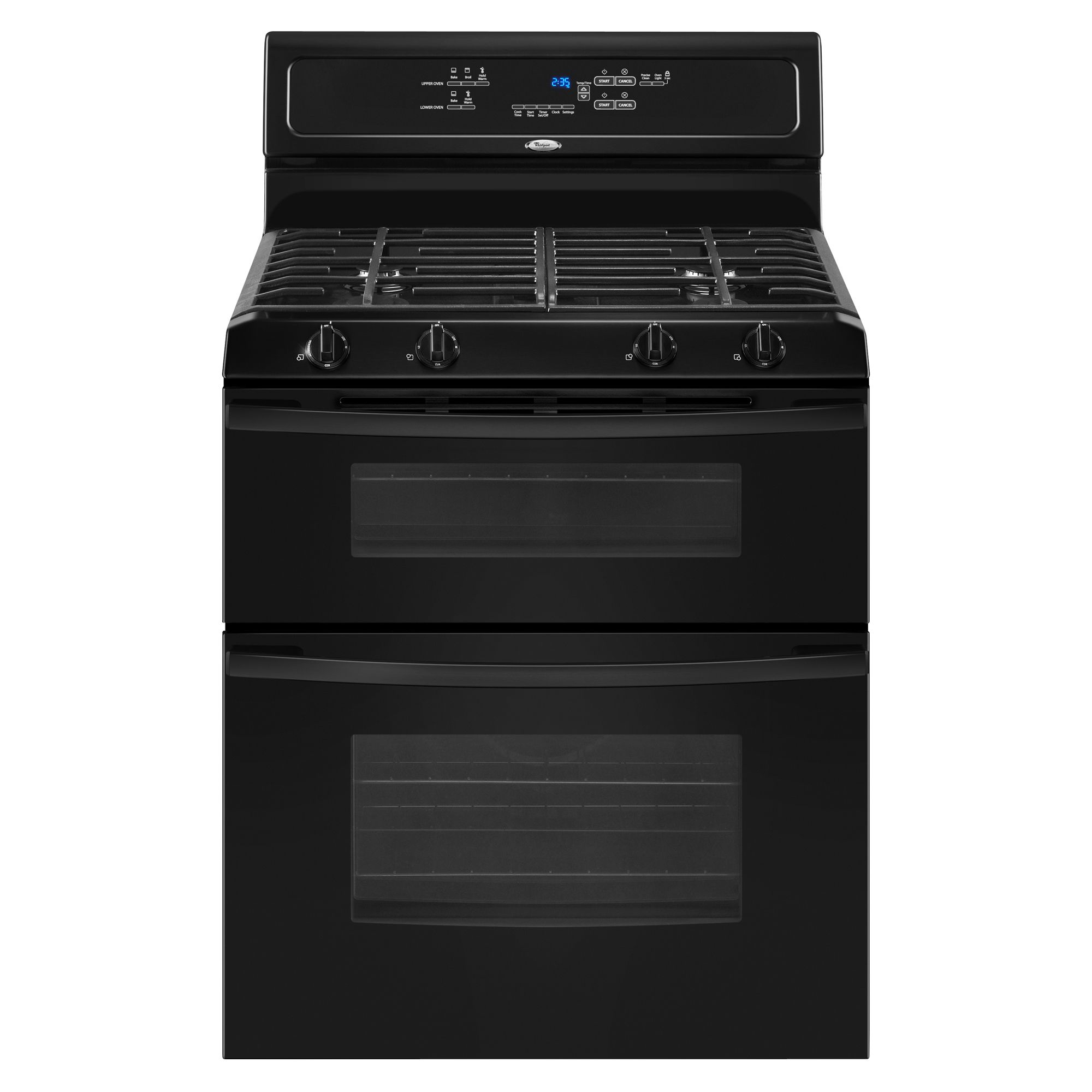 Whirlpool Gold 6 Cu. Ft. Doubleoven Gas Range Black Trudoo