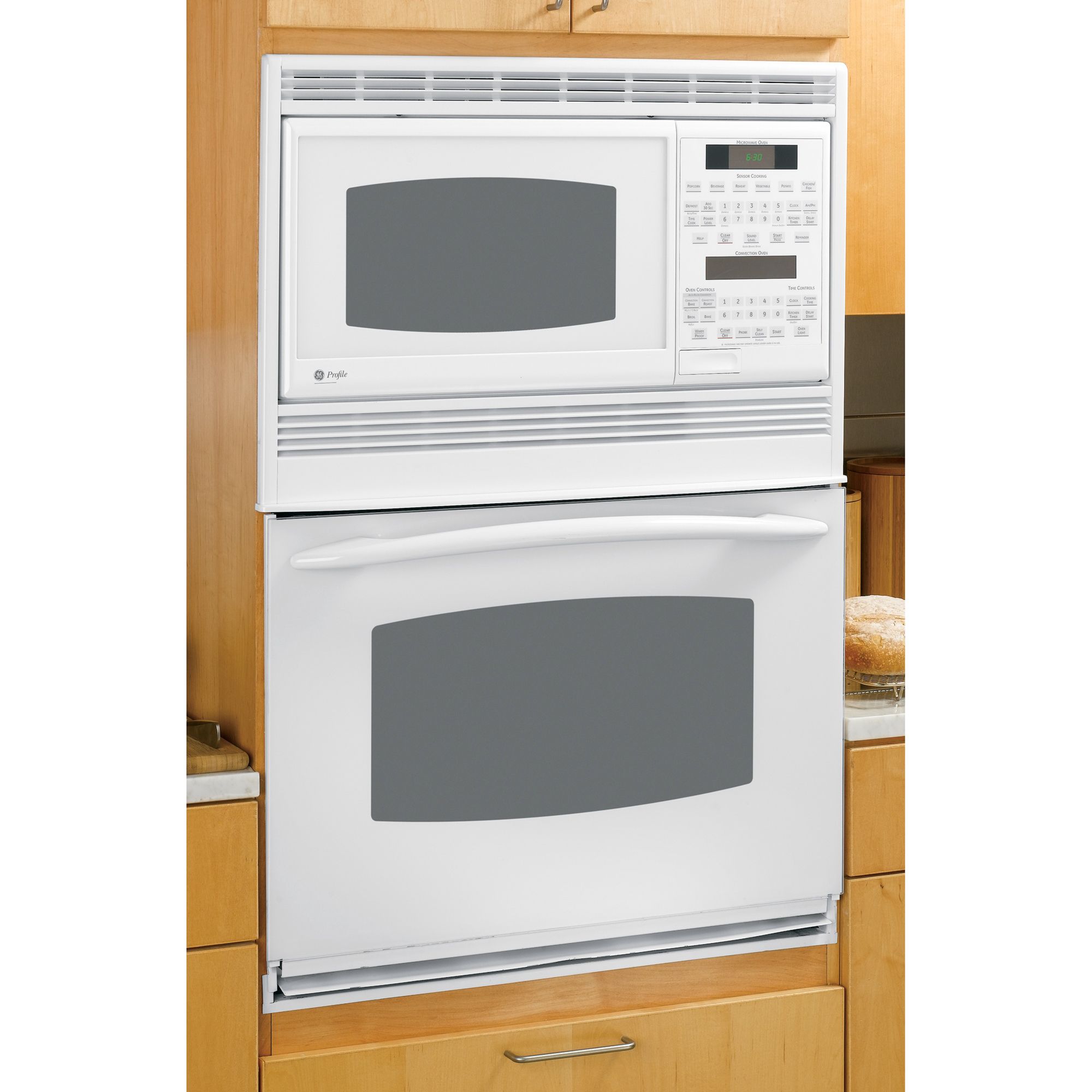 GE Profile PT970DRWW 30" BuiltIn Microwave/Wall Oven White