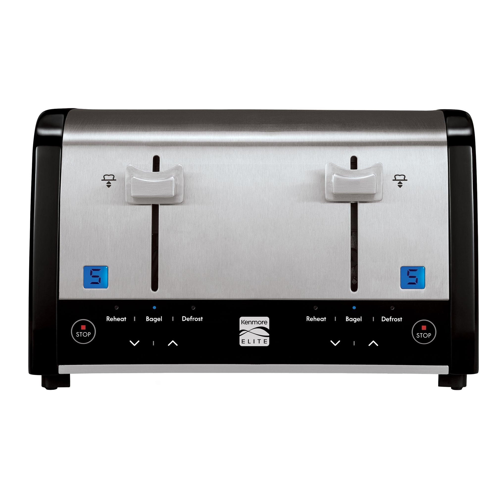 Kenmore Elite Elite&reg; 4-Slice Toaster, Black/Stainless Steel at Kenmore.com