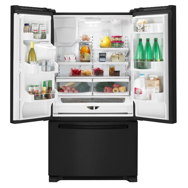 Maytag 25.5 Cu. Ft. Black French Door Bottom Freezer Refrigerator w