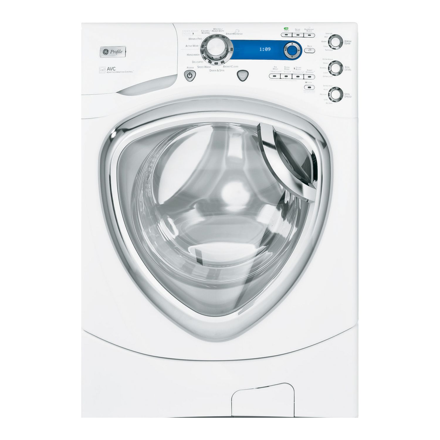 GE Profile Series 4.3 cu. ft. Steam Front-Load Washer - White