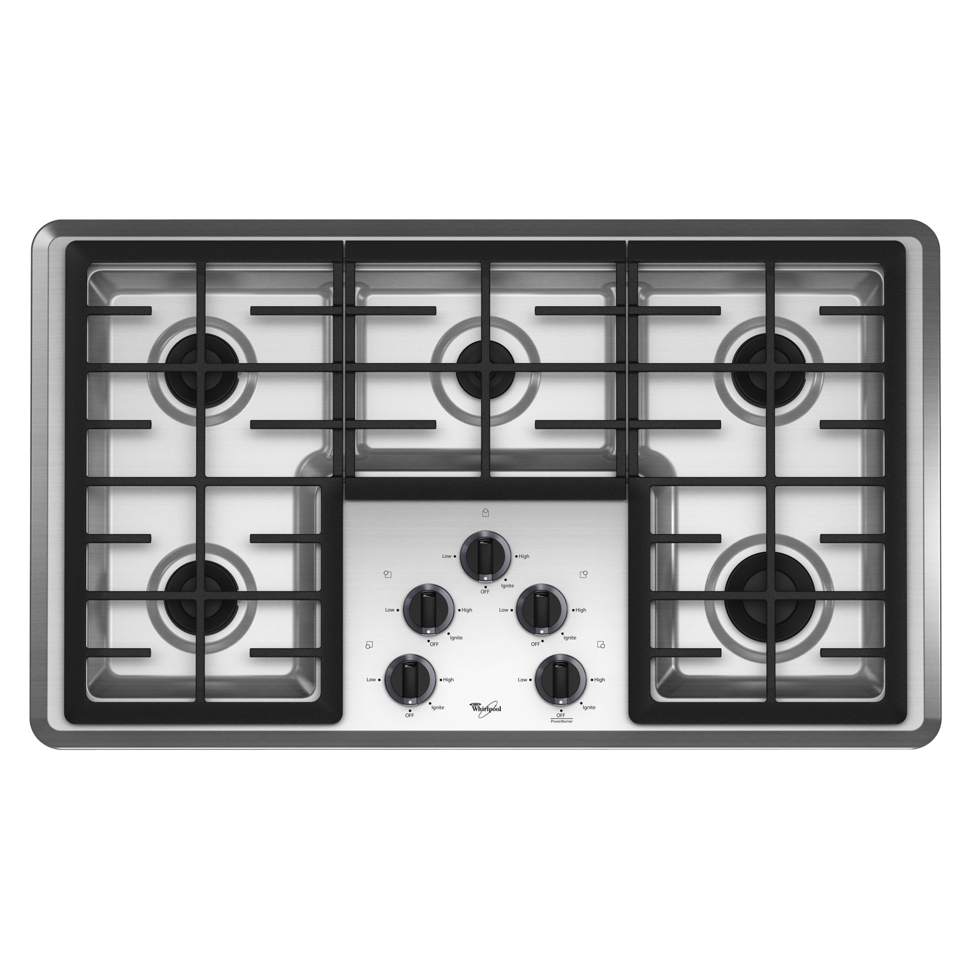 Whirlpool W5CG3625XS 36" Gas Cooktop Sears Outlet