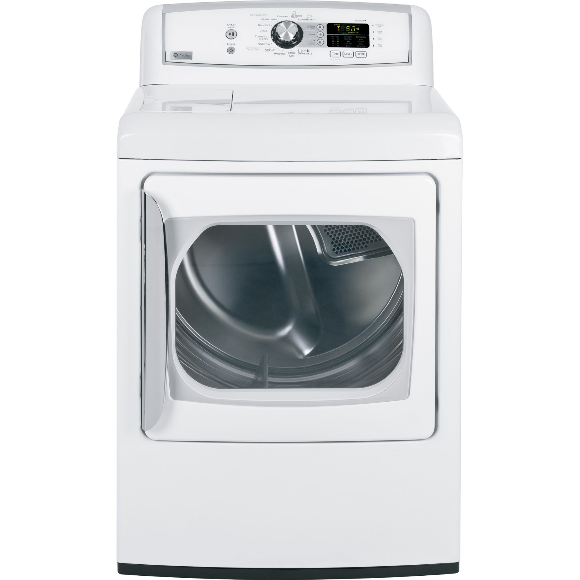 GE Profile Series 7.3 cu. ft. Harmony Electric Dryer White 7.0 cu. ft. and greater