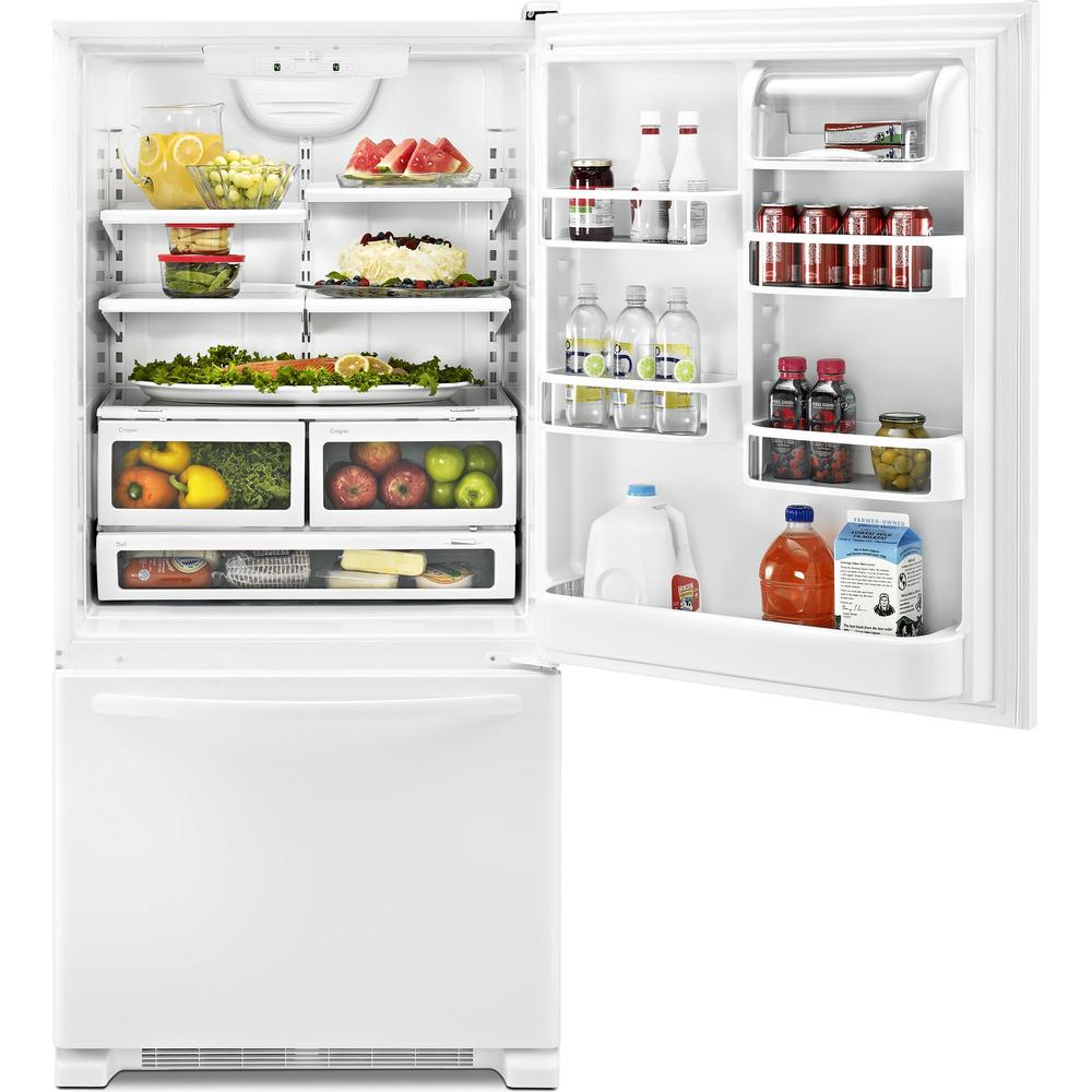 21.9 cu. ft. Single-Door Bottom-Freezer Refrigerator