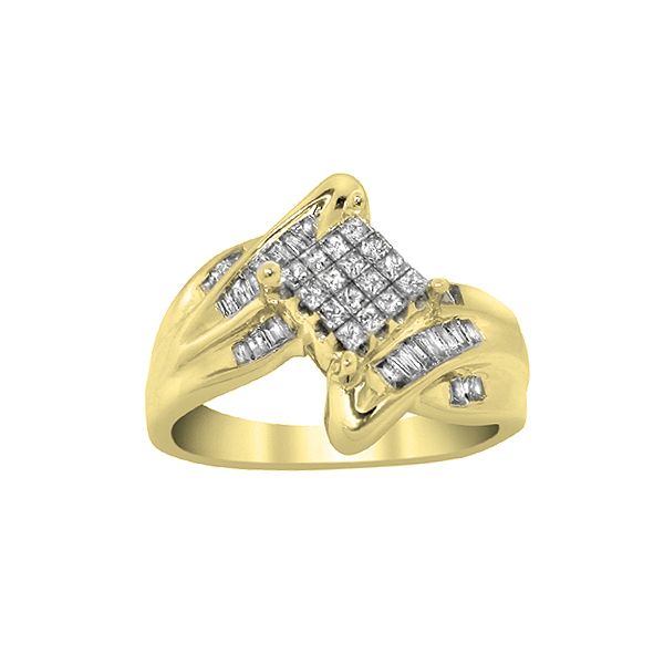 1/2 cttw Diamond Ring 10k Yellow Gold