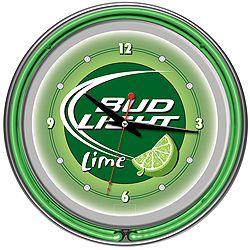 Trademark Bud Light Lime 14 Inch Neon Wall Clock at Kmart.com