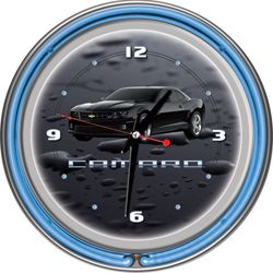 Trademark Black Camaro 14 Inch Neon Clock at Kmart.com