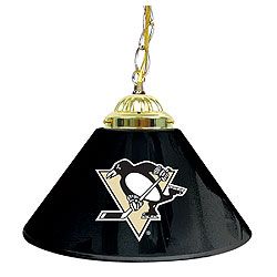 NHL Pittsburgh Penguins 14 Inch Single Shade Bar Lamp