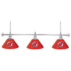 NHL New Jersey Devils 60 Inch 3 Shade Billiard Lamp