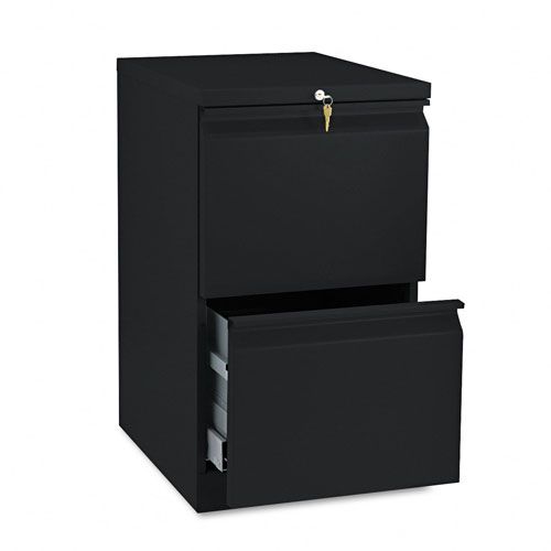 HON Two-Drawer Mobile Pedestal File, 19-7/8"d, Black at Kmart.com
