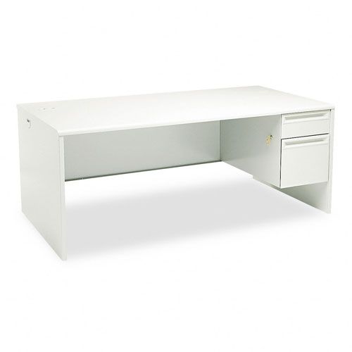 HON 38000 Right Pedestal L-Workstation Desk, Gray at Kmart.com