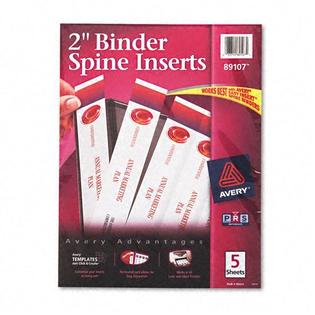 Avery Custom Binder Spine Inserts - Office Supplies ...