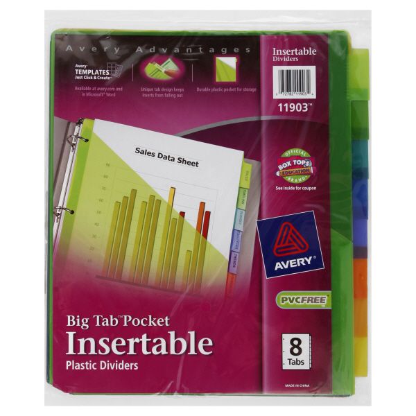 Advantages Plastic Dividers, Insertable, Big