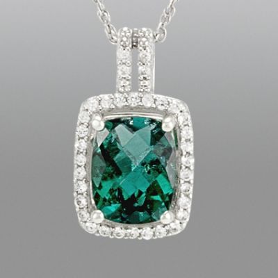 Lab Created Emerald Pendant at Sears.com