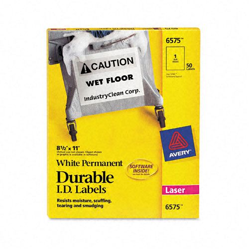 Avery Laser Printer Permanent White Durable ID Labels at Kmart.com