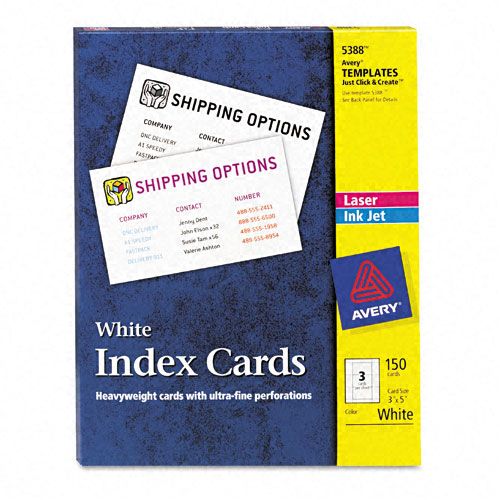 Avery Laser/Inkjet Index Cards at Kmart.com