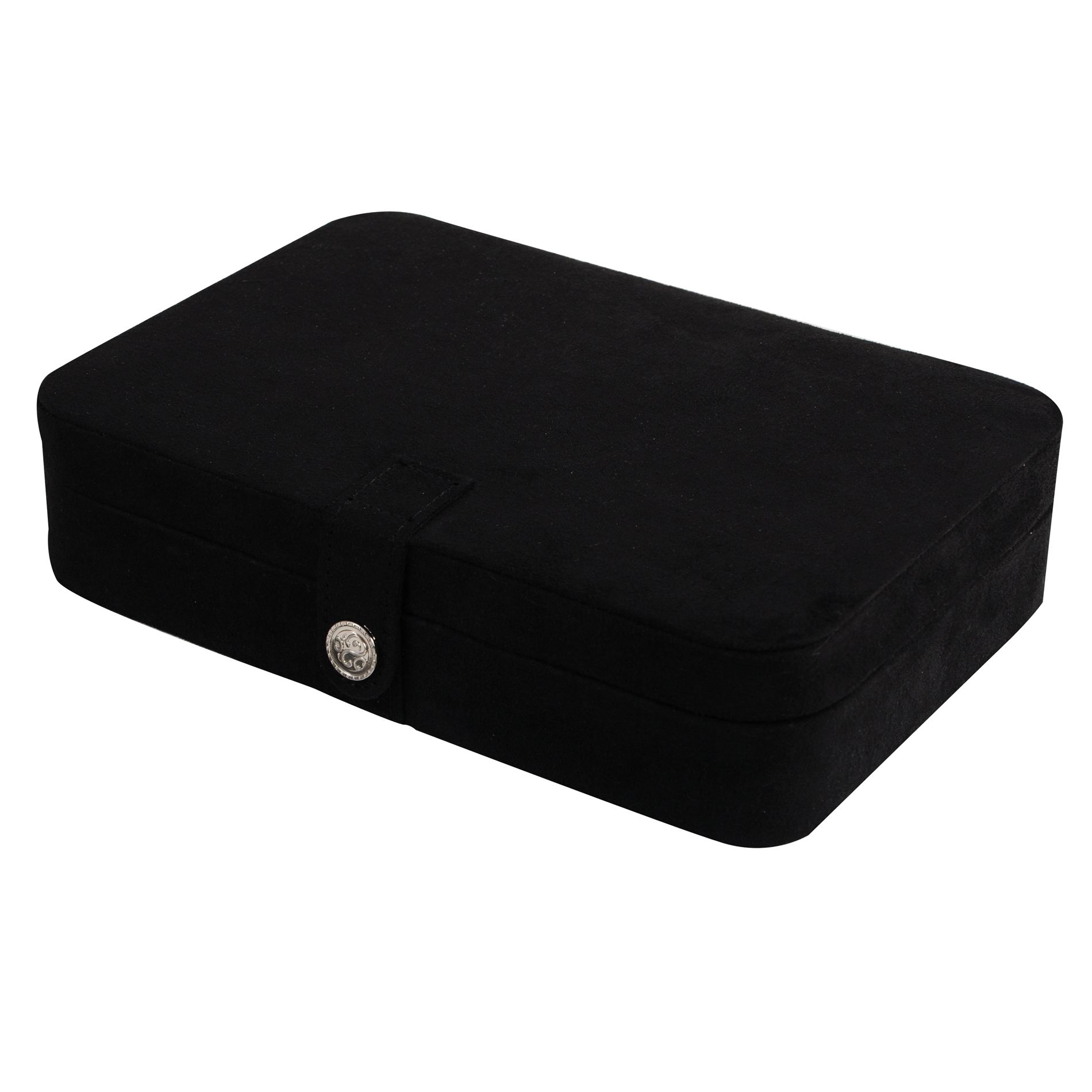 Tory Maria Tory Plush Fabric Fashion Jewelry Box in Black at Sears.com