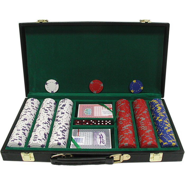 Trademark Poker 300 13 gm Pro Clay Casino Chips w/ Deluxe Case at Kmart.com