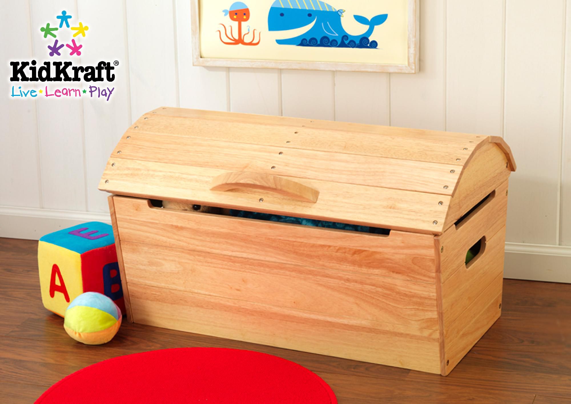 Kidkraft Round Top Storage Chest-Natural at Kmart.com