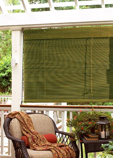 Imperial Matchstick Bamboo Roll-Up w/6&#034; Valance 71.5&#034; W x 72&#034; L Willow