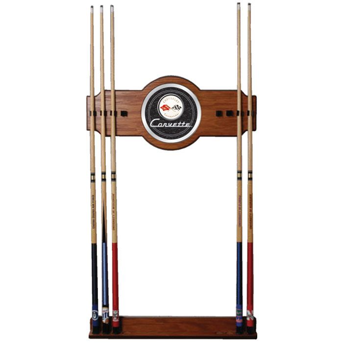 Trademark Corvette C1 2 piece Wood and Mirror Wall Cue Rack - Black at Kmart.com