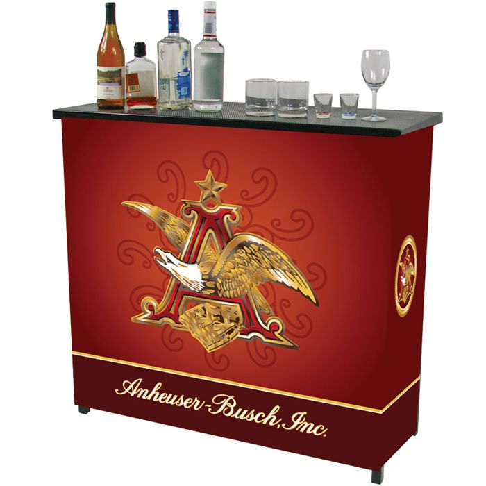 Trademark Anheuser Busch A & Eagle 2 Shelf Portable Bar w/ Case at Kmart.com