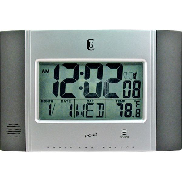 Geneva Decor Clocks Silver Wall Clock With Radio Control - 4625G at Sears.com
