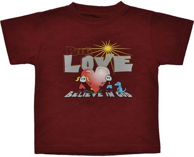 BiG, Believe in God Toddler Short Sleeve T-Shirt - Love Heart (Unisex) at Sears.com