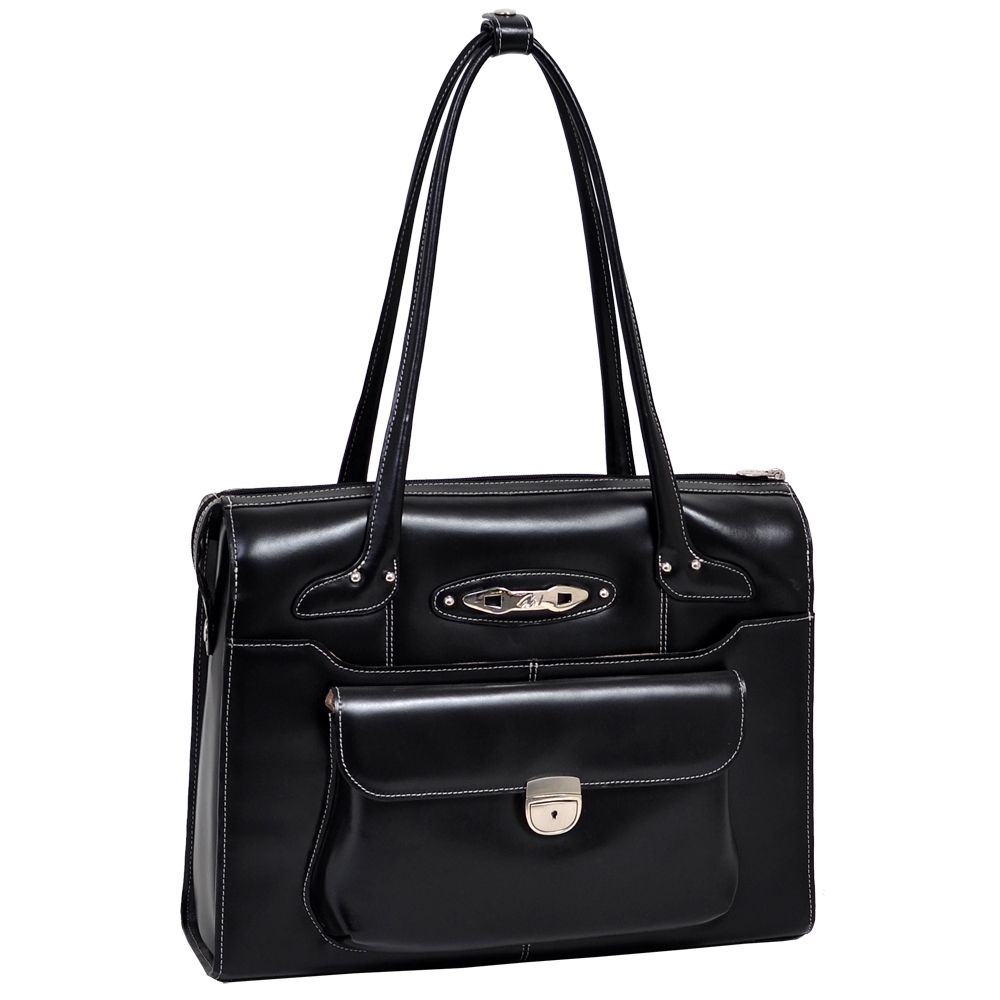 McKlein&reg; WENONAH 96665 (Black) Leather Ladies' Briefcase at Kmart.com