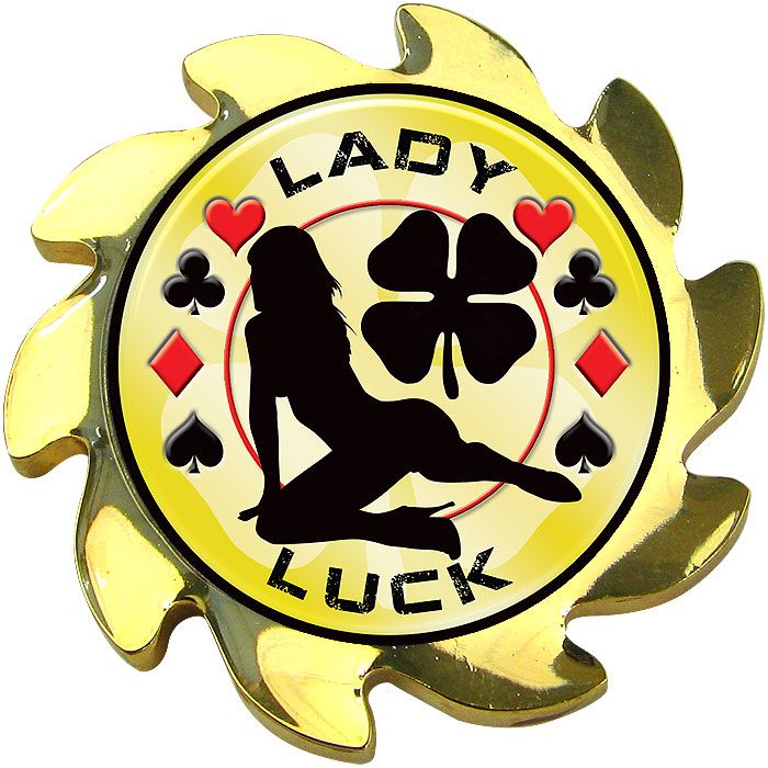 Lady Luck - Gold Spinner Card Cover