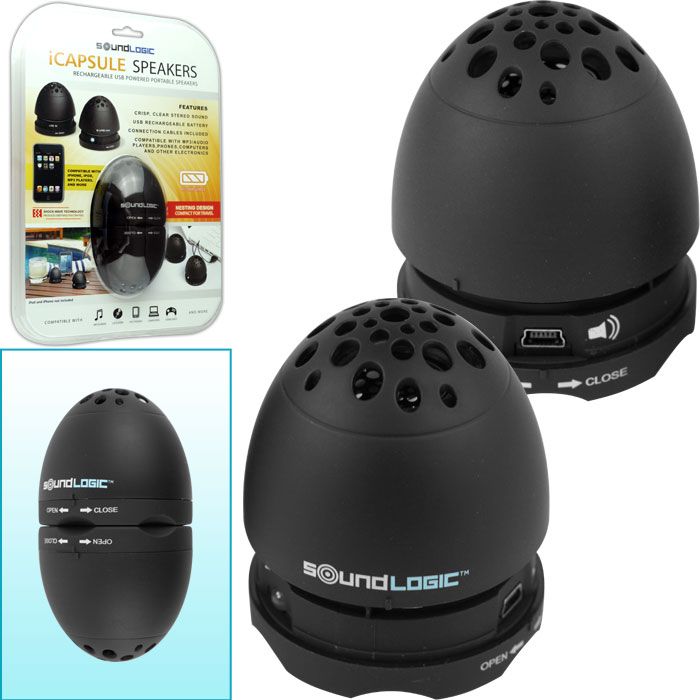 Rechargeable Egg Nesting Speakers USB by SoundLogic
