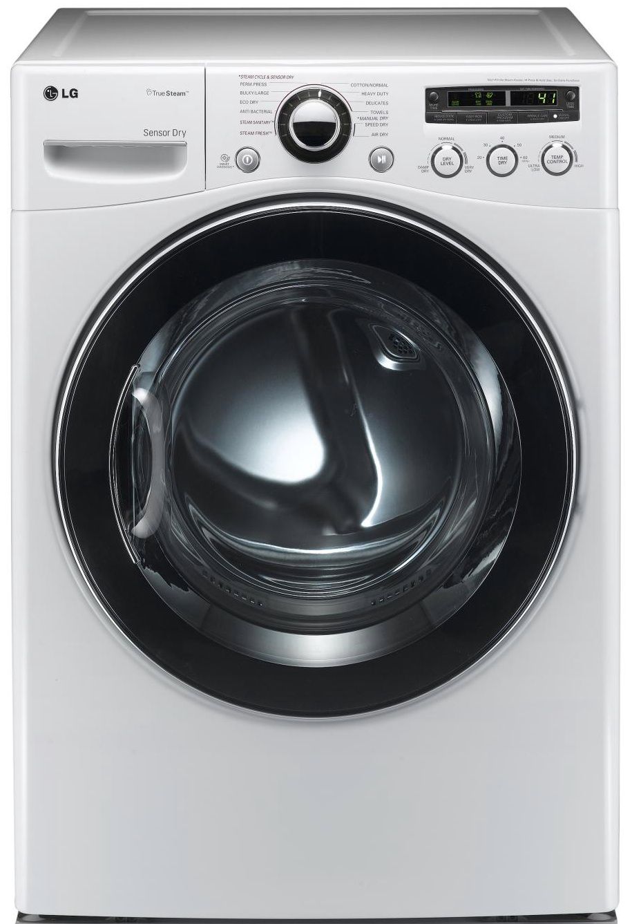 LG 7.4 cu. ft. Ultra-Capacity Electric SteamDryer - White