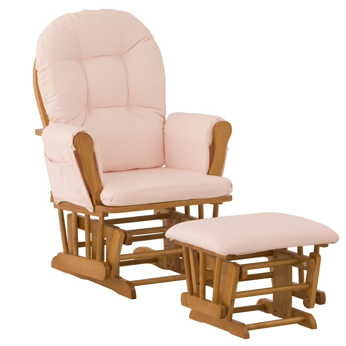 Stork Craft Hoop Glider & Ottoman - Oak/Pink at Kmart.com