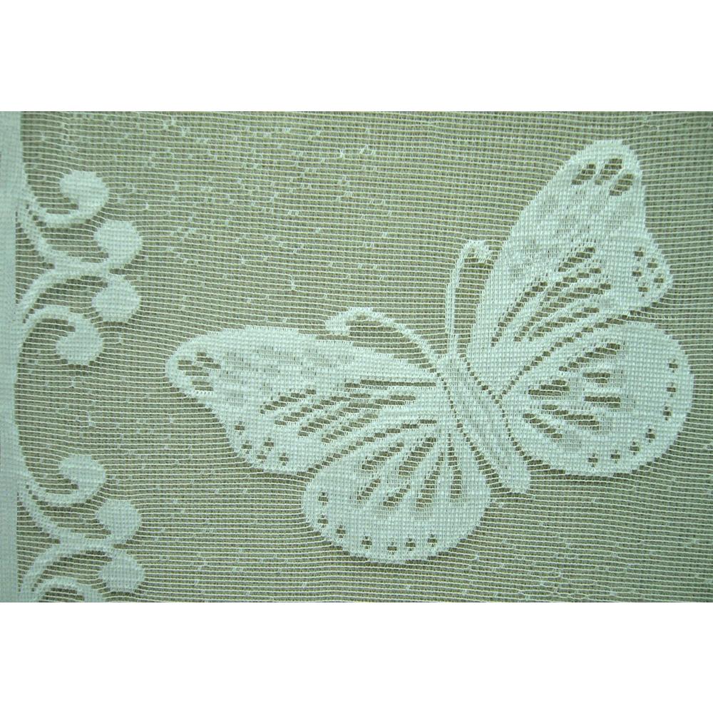 Butterfly Lace 56X38 Swag-white